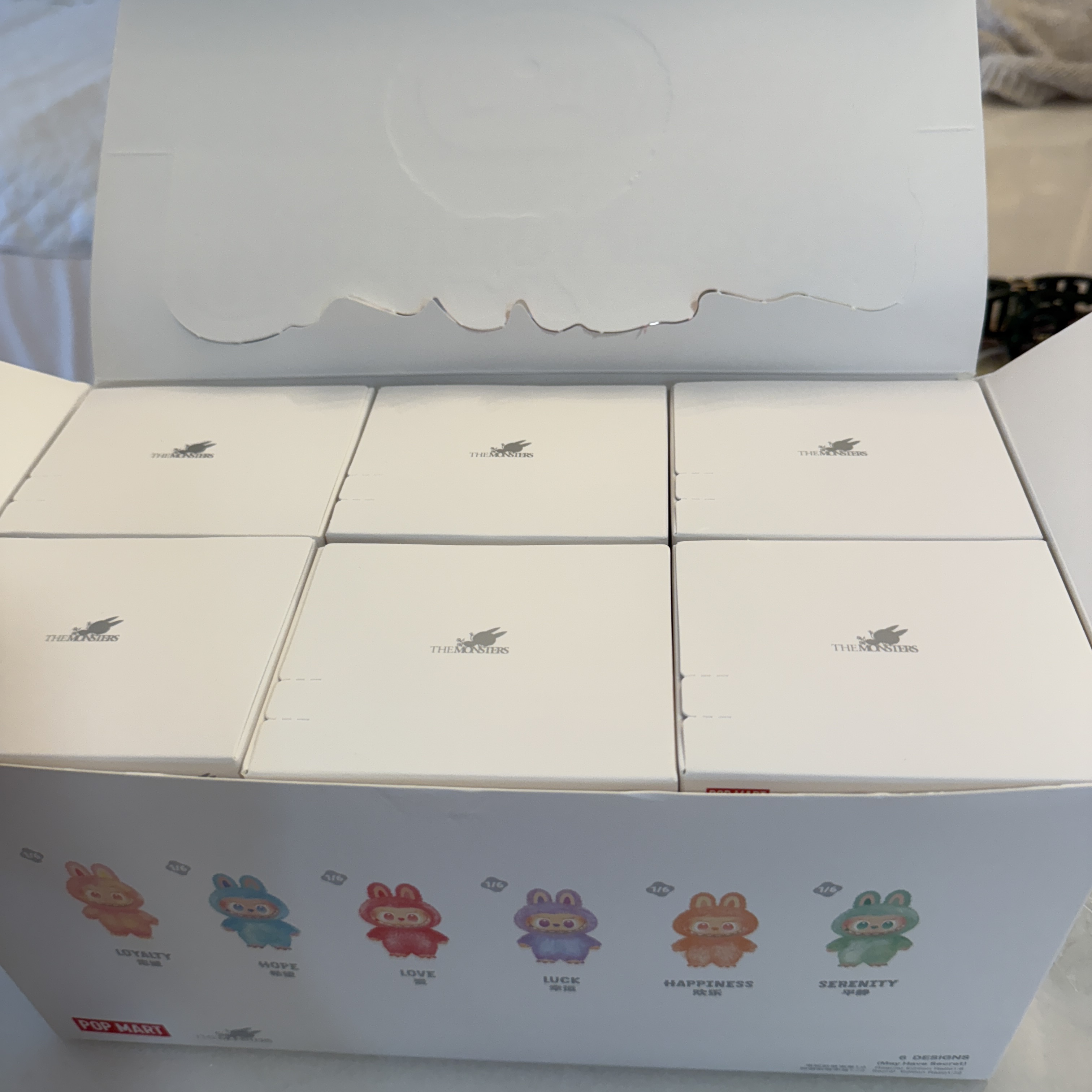Pop Mart Labubu The Monsters Highlight Series Sealed Case (6 Blind Boxes) 착용 스타일