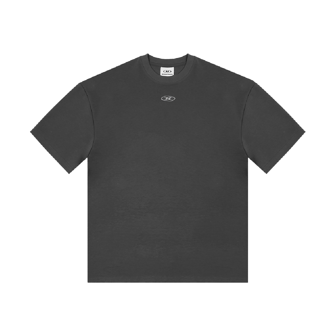 본투윈 실버 B 오버핏 티셔츠 차콜