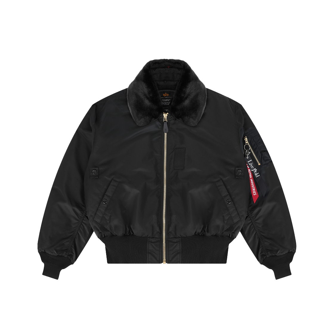 리빌리 X 알파 인더스트리 B-15 플라이트 자켓 블랙(LIBILLY X ALPHA INDUSTRIES B-15 Flight Jacket Black)