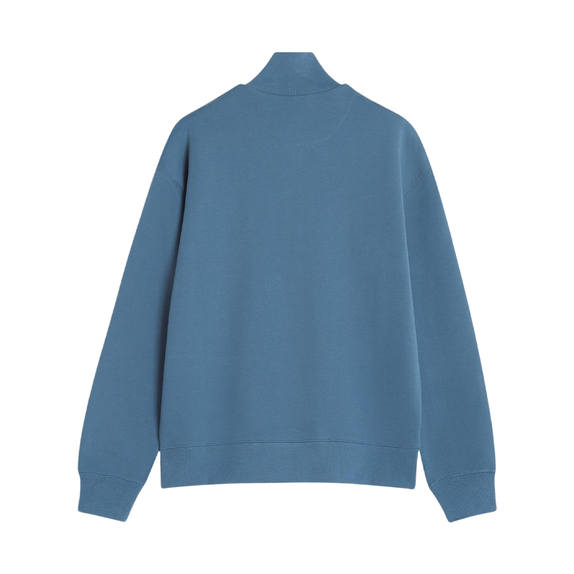 메종 키츠네 폭스 헤드 컴포트 하프 집 스웨트셔츠 센느 블루(Maison Kitsune Fox Head Comfort Half Zip Sweatshirt Seine Blue) - 2