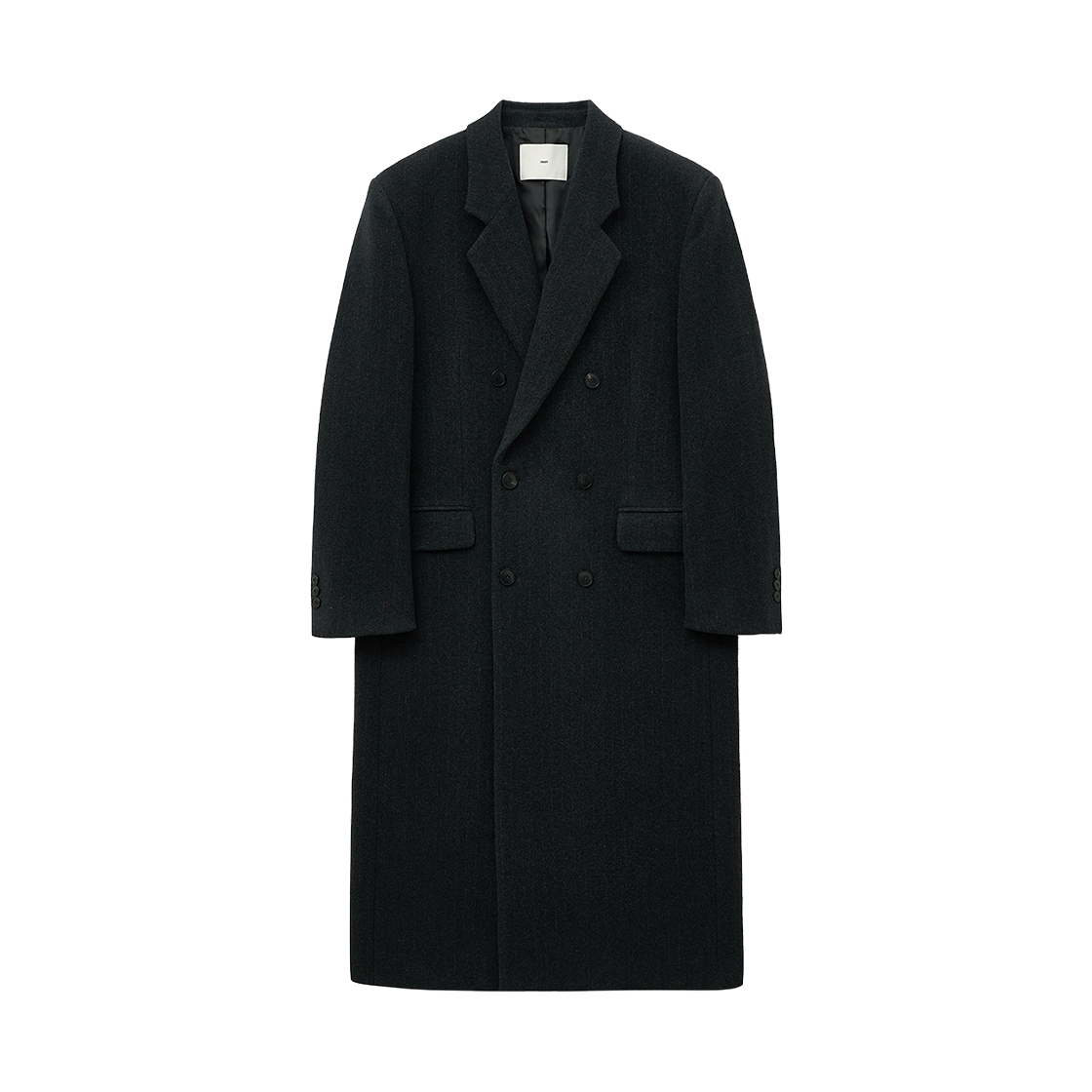 TNCO5F102G2 TNGT Pin-stripe Tailored Double-breasted Coat Gray