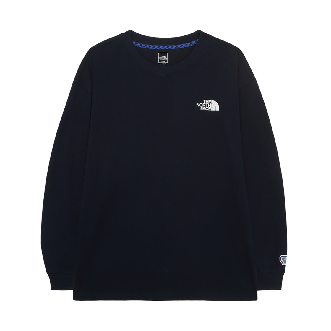 NT7TR70B The North Face Karabiner L/S R/T-Shirt Midnight Navy - 25FW