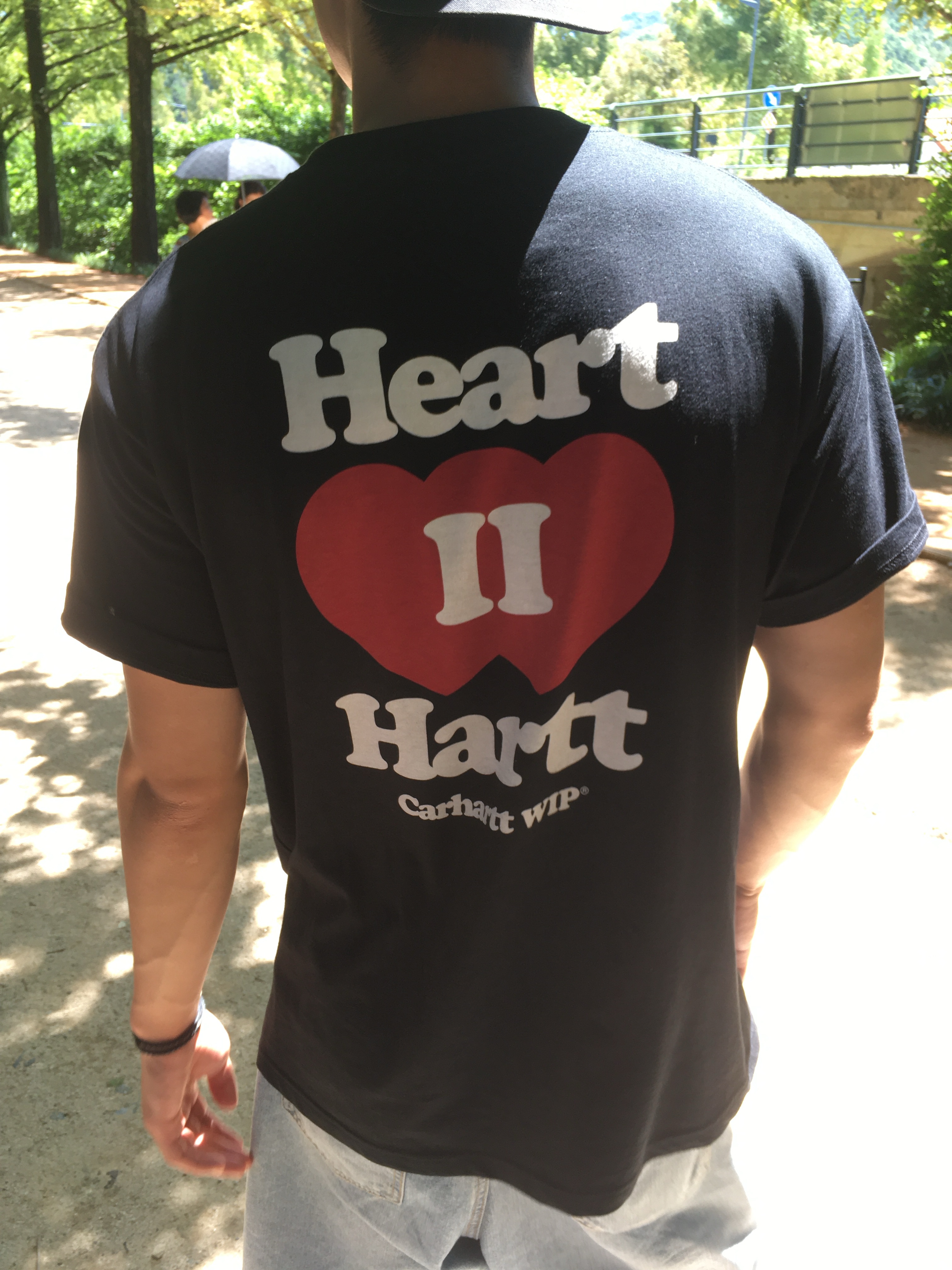 Carhartt WIP Heart II Hartt T-Shirt Black 착용 스타일