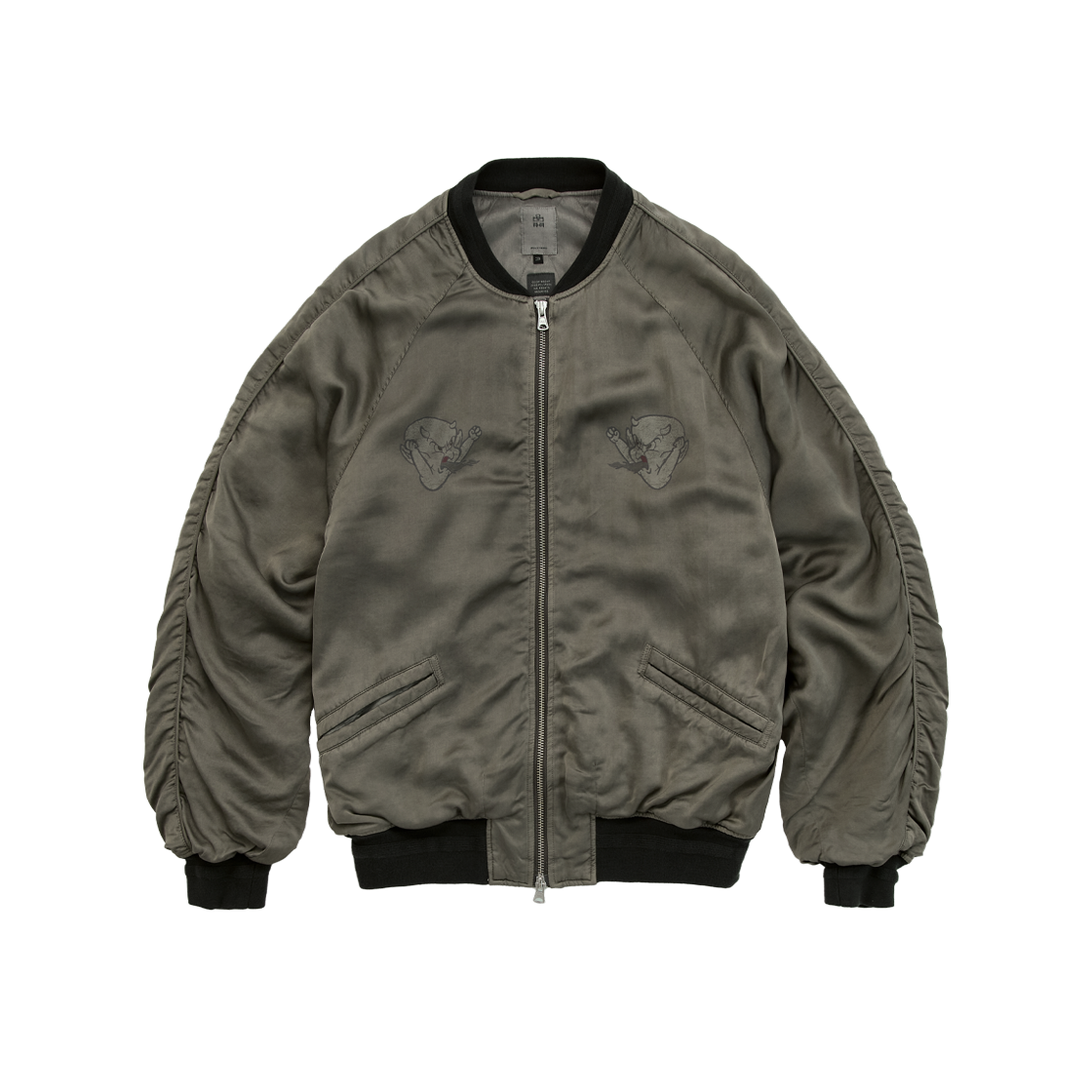 폴리테루 x 핫 스터프 레이온 수베니어 자켓 세이지(Polyteru x Hot Stuff Rayon Souvenir Jacket Sage)