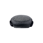 Open Yy Harris Tweed Bicycle Foldable Ear Flaps Charcoal