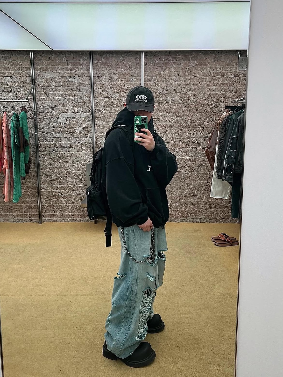 Balenciaga Steroid Derby Black 착용 스타일