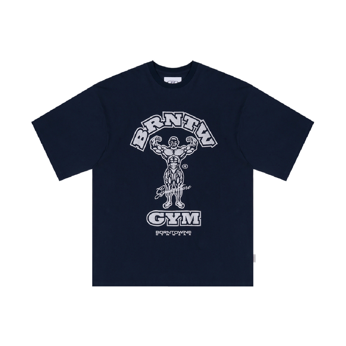 본투윈 레이즈본 오버핏 티셔츠 네이비