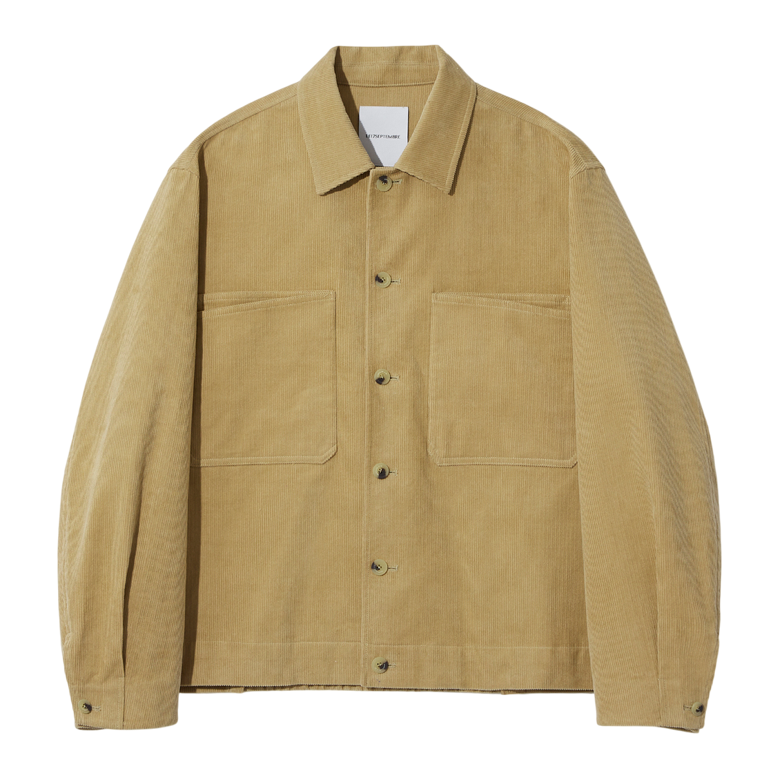 LH2579JK002ECA LE17SEPTEMBRE Corduroy Layered Pocket Jacket Camel