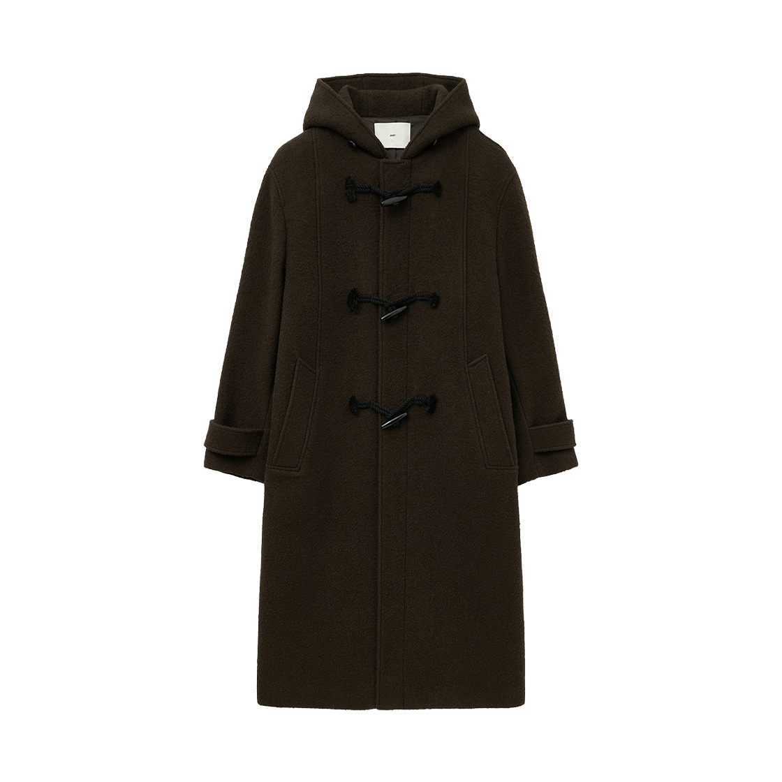 TNCO5F104W2 TNGT Wool Boucle Duffle Coat Brown