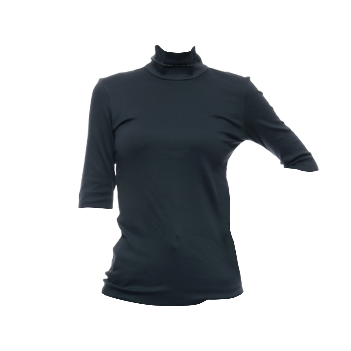 M0TC8EL504-C7186 (W) Brunello Cucinelli Cotton T-Shirt Blue