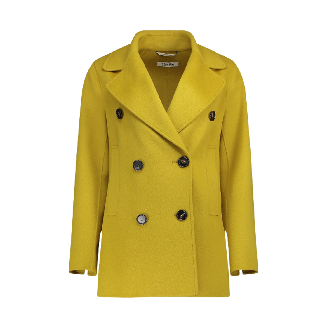 (W) S 막스마라 카반 버진 울 코트 옐로우((W) S Max Mara Caban Virgin Wool Coat Yellow)