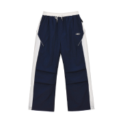 BORN TO WIN Nylon Block String Pants Navy