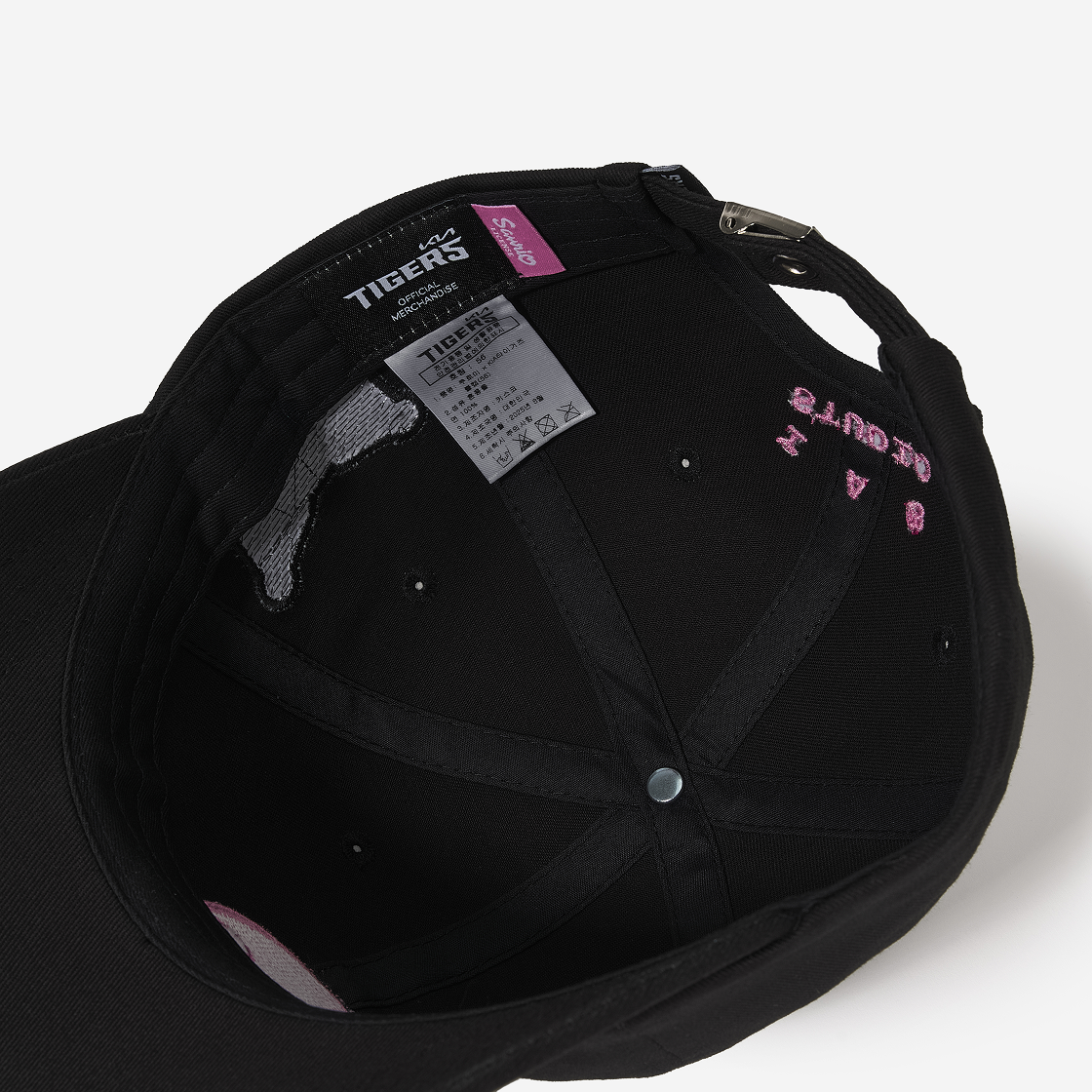 기아 타이거즈 x 쿠로미 볼캡 블랙(Kia Tigers x Kuromi Ball Cap Black) - 7