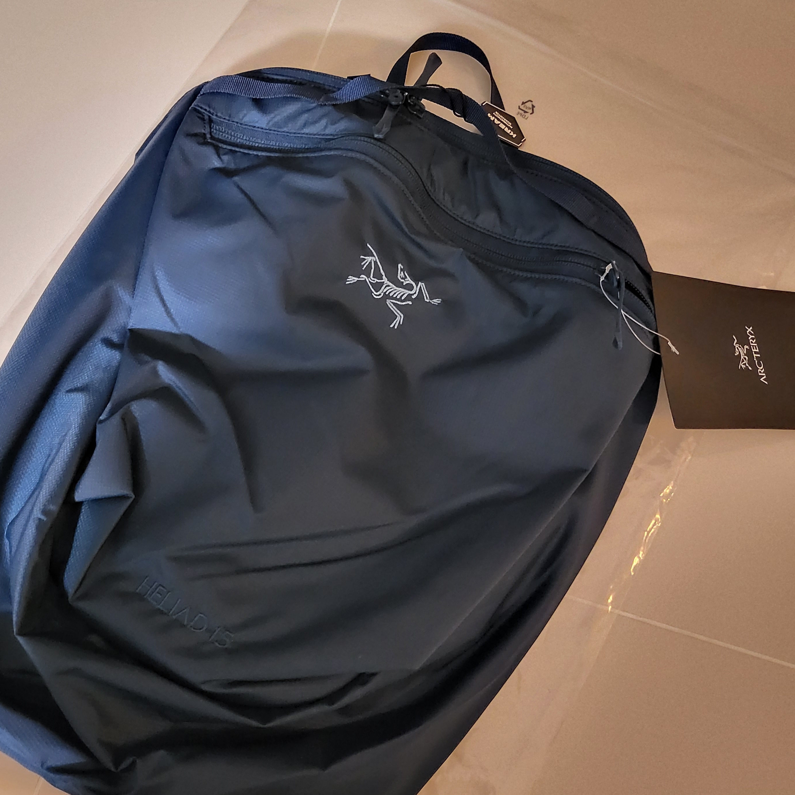 Arc'teryx Heliad 15 Backpack Nightscape 착용 스타일 - 1