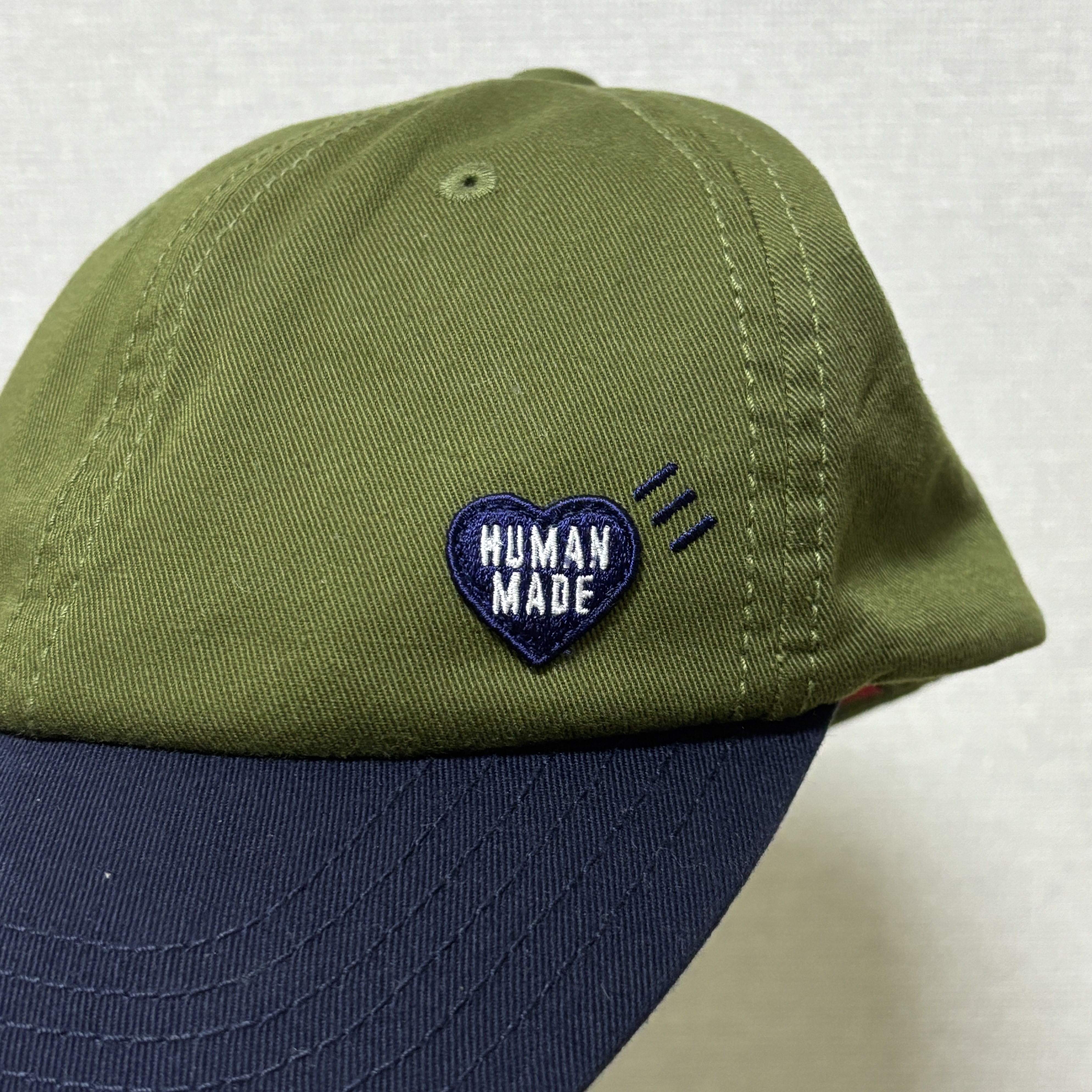 Human Made 6 Panel Twill Cap Green 착용 스타일