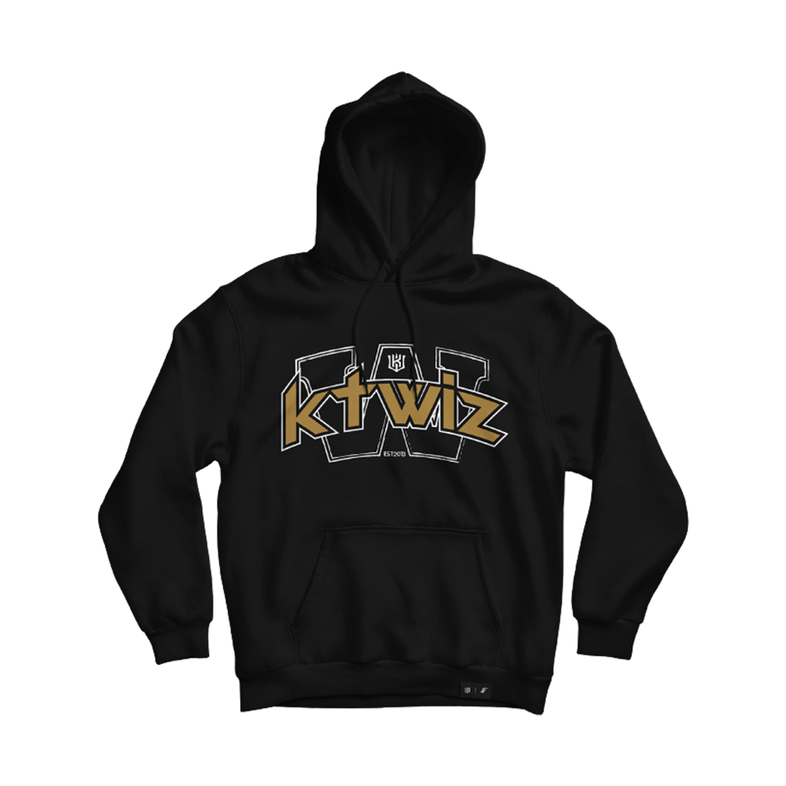 KT 위즈 그래픽 후드 블랙(KT Wiz Graphic Hoodie Black)