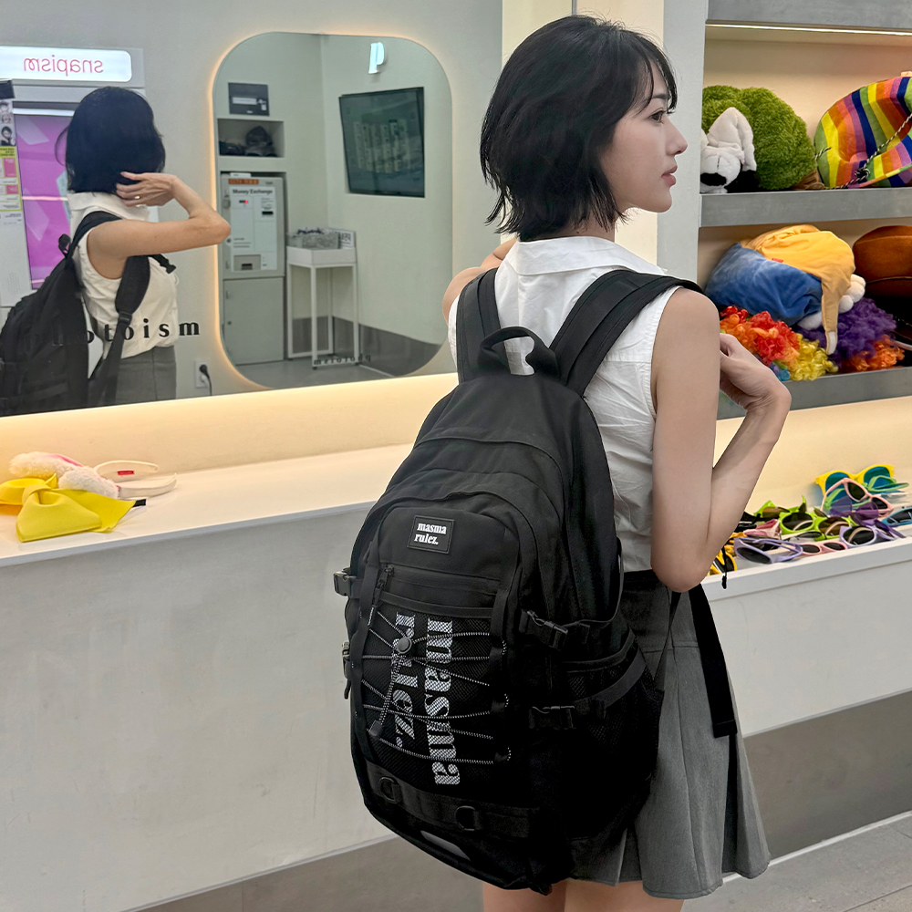 마스마룰즈 스포티 메쉬 백팩 블랙 | MASMARULEZ | KREAM