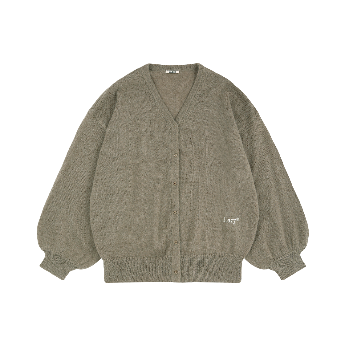 8809908758950 LAZYZ Easy Soft Loose Fit knit Cardigan - Taupe