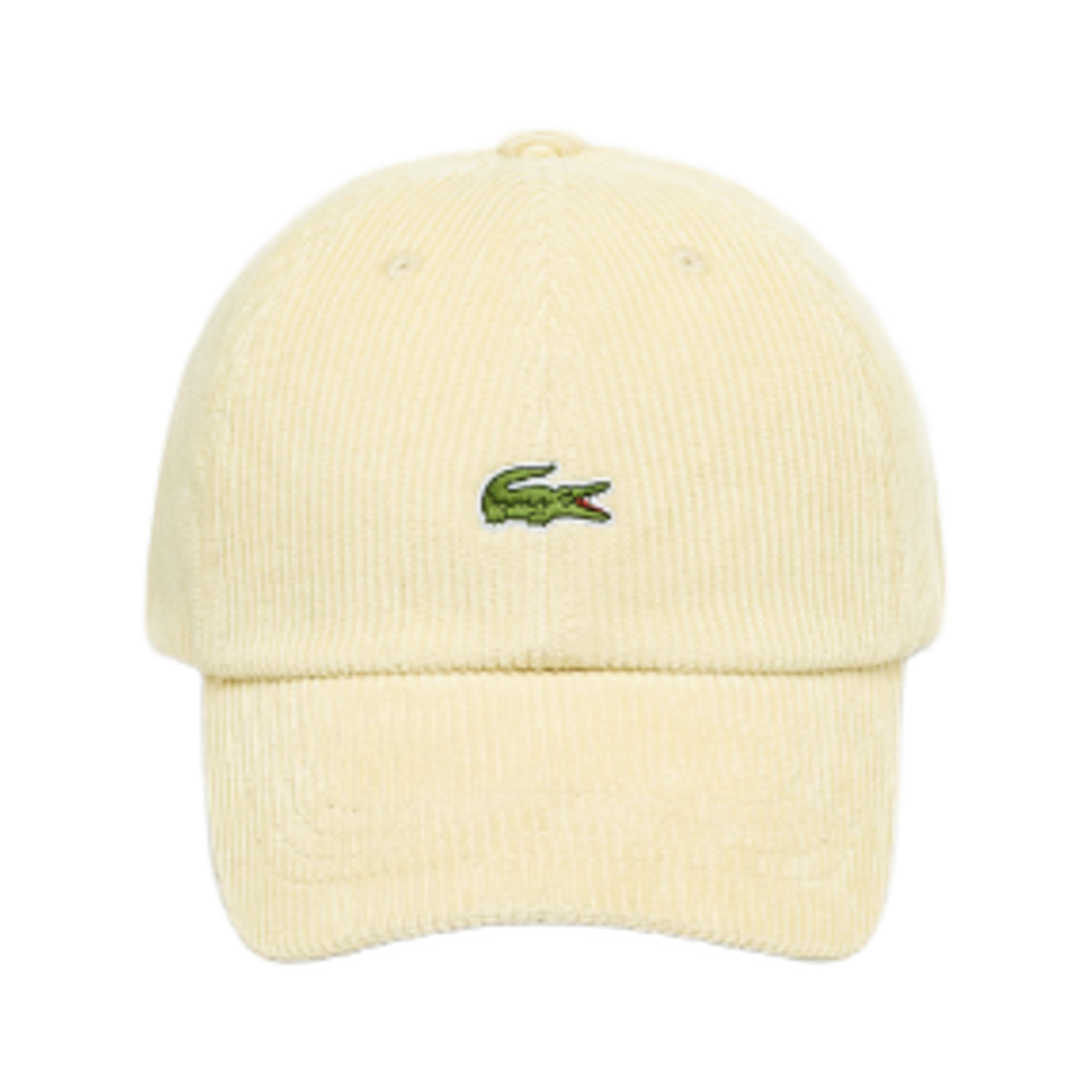 RK412E-55N-XFJ Lacoste Corduroy Ball Cap Ecru White