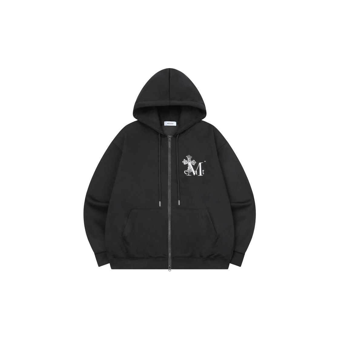 무센트 사하라 그라데이션 십자가 후드 집업 남녀공용 (2컬러) 블랙(호피그레이)(MUCENT Sahara Gradation Leopard Cross Hood Zip-Up Unisex (2color) Black -Leopard Gray)