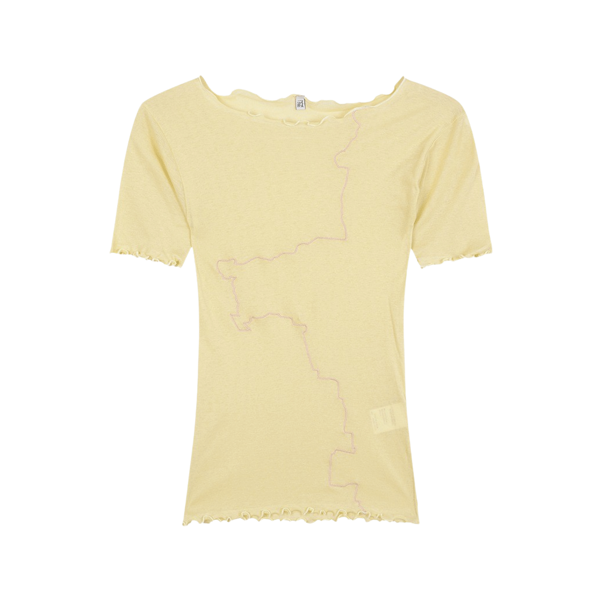 KW4BTSSBR04YL Baserange Women Gerrymandered Tee One Yellow