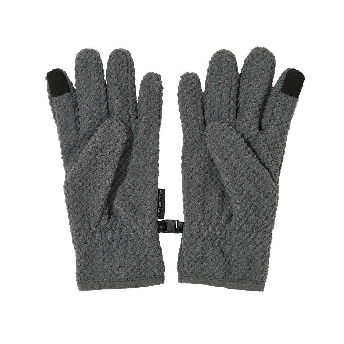 WBEWAA001CH WELTER EXPERIMENT Calora Fleece Gloves Charcoal