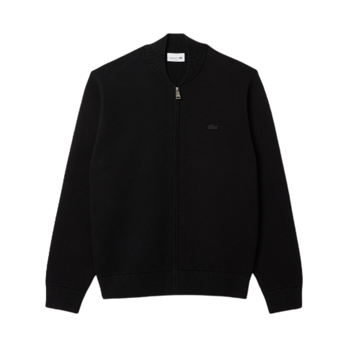 라코스테 파리 팩 집업 봄버 가디건 블랙(Lacoste Paris Pack Zip-Up Bomber Cardigan Black)