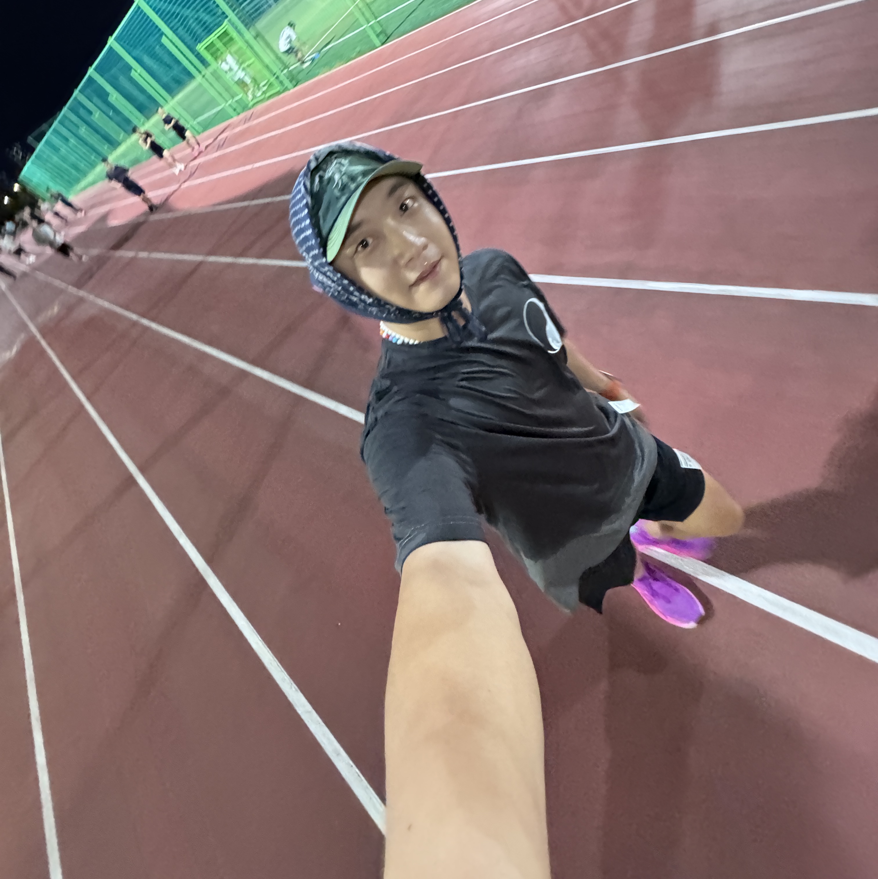 Satisfy FliteSilk Running Cap Green, Satisfy Justice Coffeethermal Half Tights Black 착용 스타일 - 7