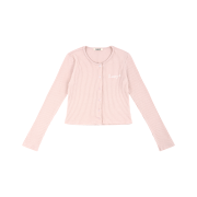 LAZYZ Snuggy Rib Cardigan - Pink
