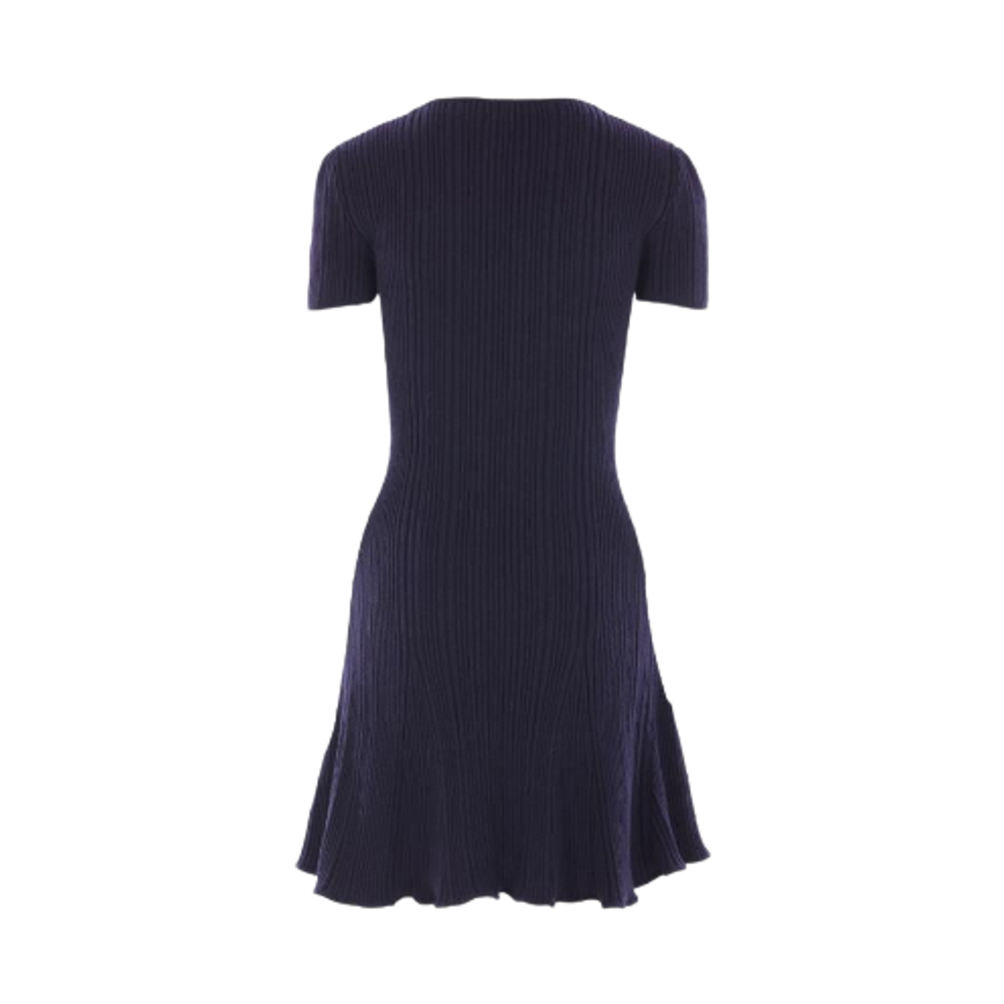 (W) 셀프 포트레이트 콘트라스트 칼라 니트 미니 드레스 네이비((W) Self Portrait Contrast Collar Knit Mini Dress Navy) - 2