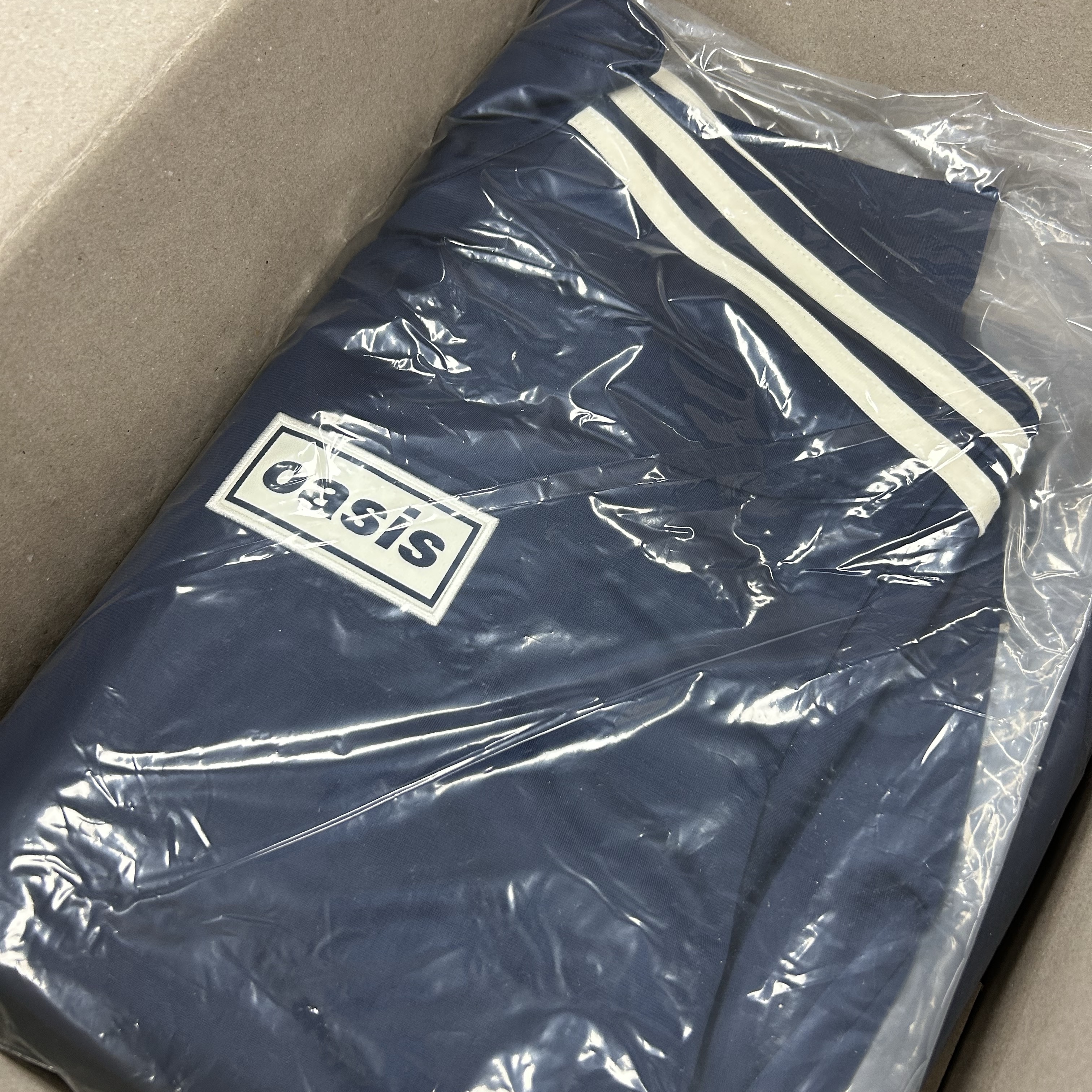 Adidas x Oasis Tour Firebird Track Top Night Indigo - KR Sizing 착용 스타일