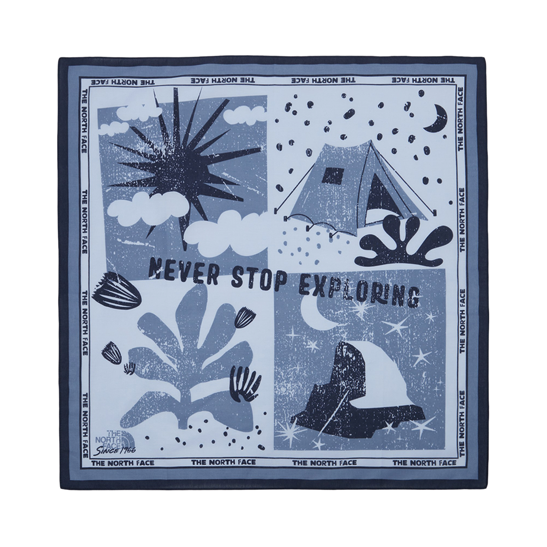 NA5BR67A The North Face Bandana Pine Cone Navy - 25FW