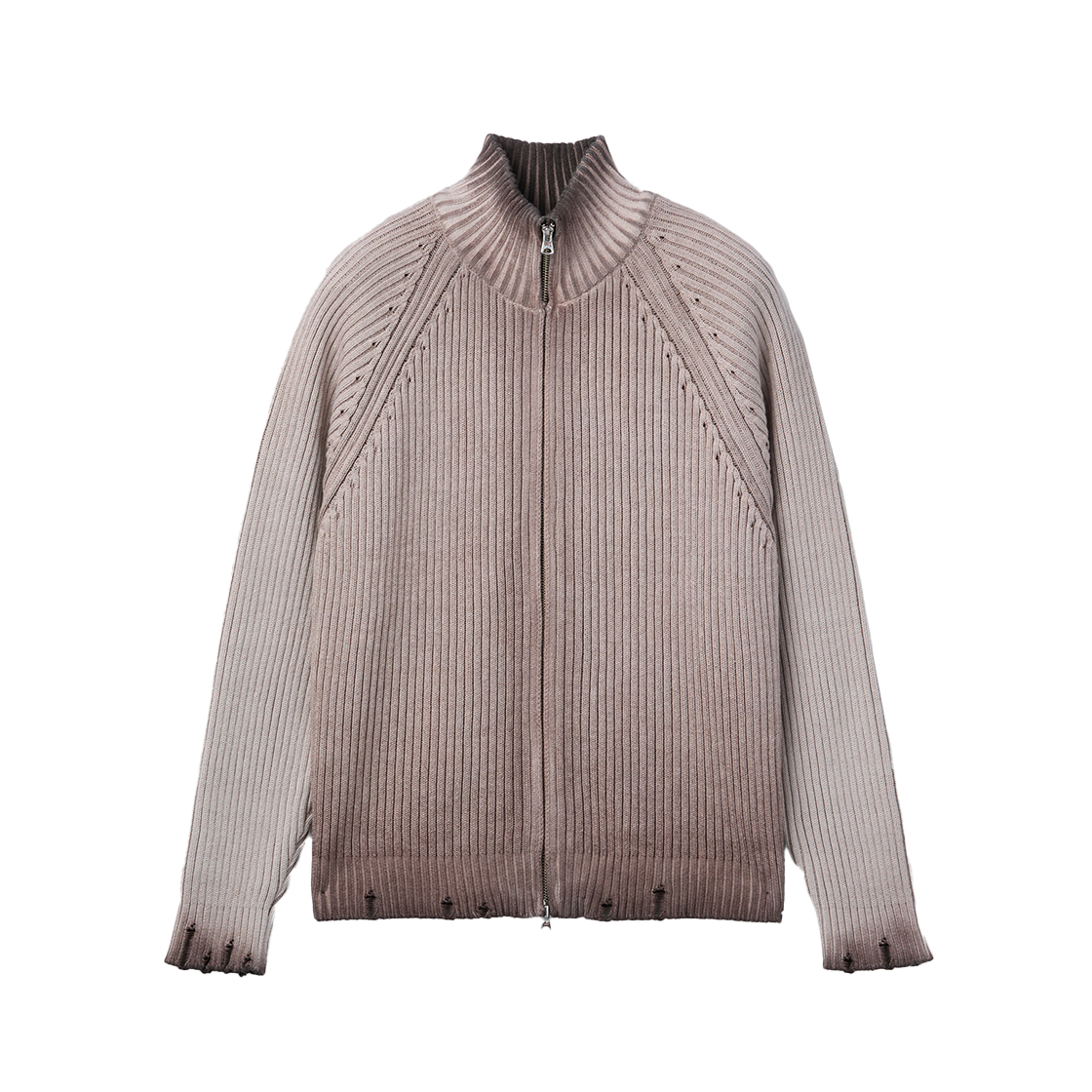 2C5-MM-MK-KC003BR MMIC Musk Zip-up Knit Brown