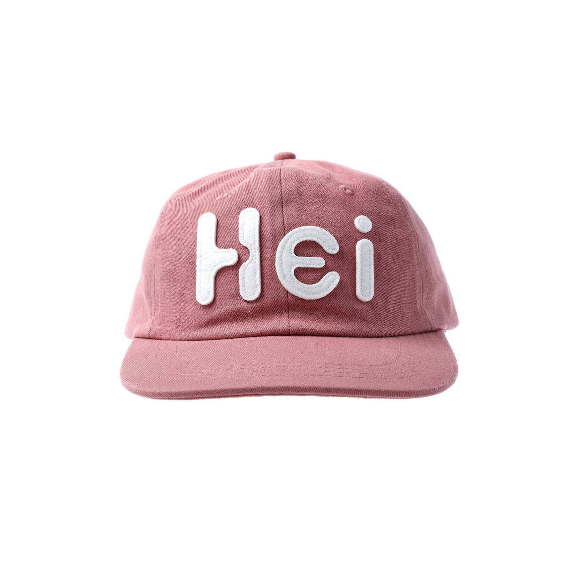 P0000SAT000E Heisan Hei Big Logo Felt Cap - Dustypink