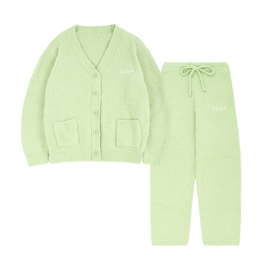 8888888888890 LAZYZ Sweet Dream fluffy cardigan - Matcha