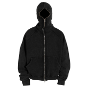 Farfromwhat Far Washed Full Zip-Up Hoodie