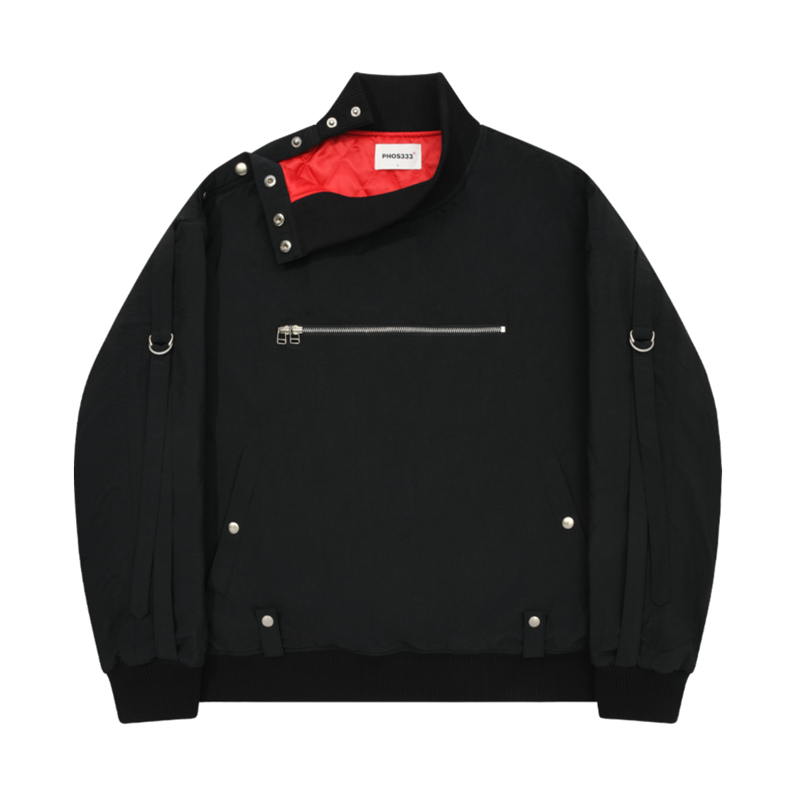 25FWCLDJP010-BK PHOS333 Open Shoulder Pullover Jumper