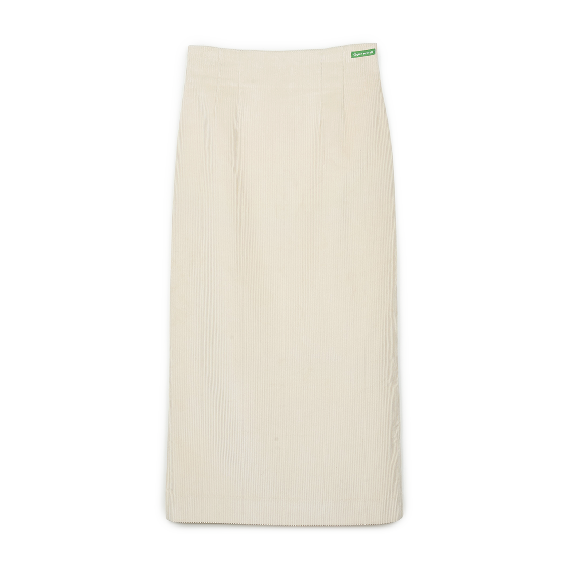 P0000BEB Greenbutter Corduroy Long Skirt Cream