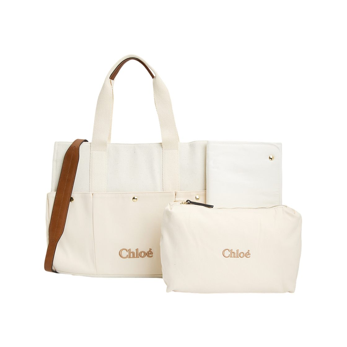 C20805-117 (W) Chloe Diaper Bag White