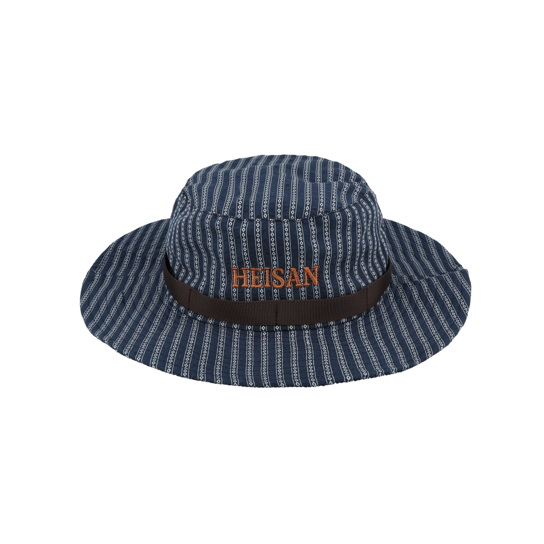 P0000SBS000G Heisan Seersucker Safari Hat - Navy