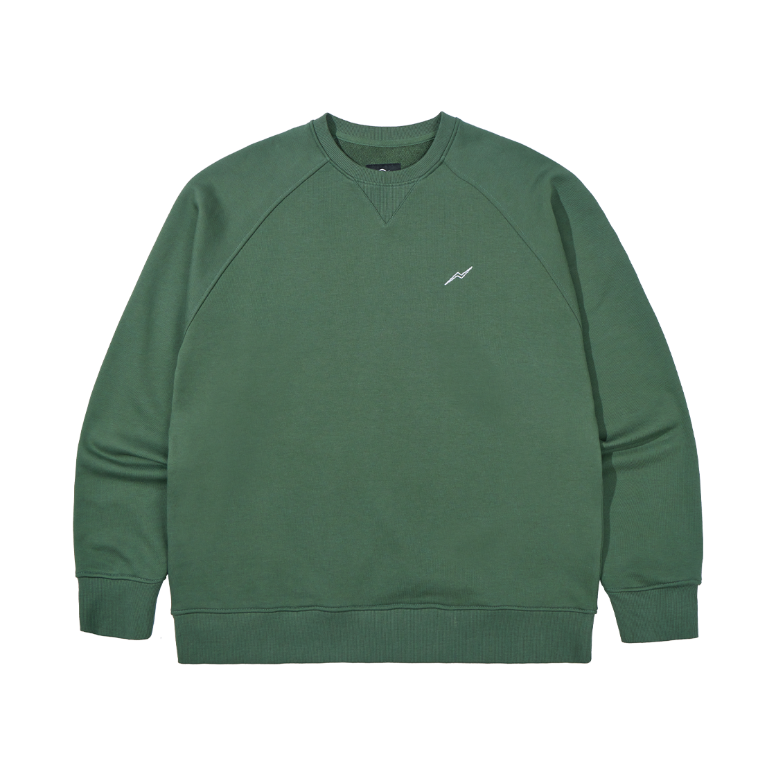 KB3SW1304MGR KALA PATTHAR KP Logo Basic Raglan Sweatshirt Green