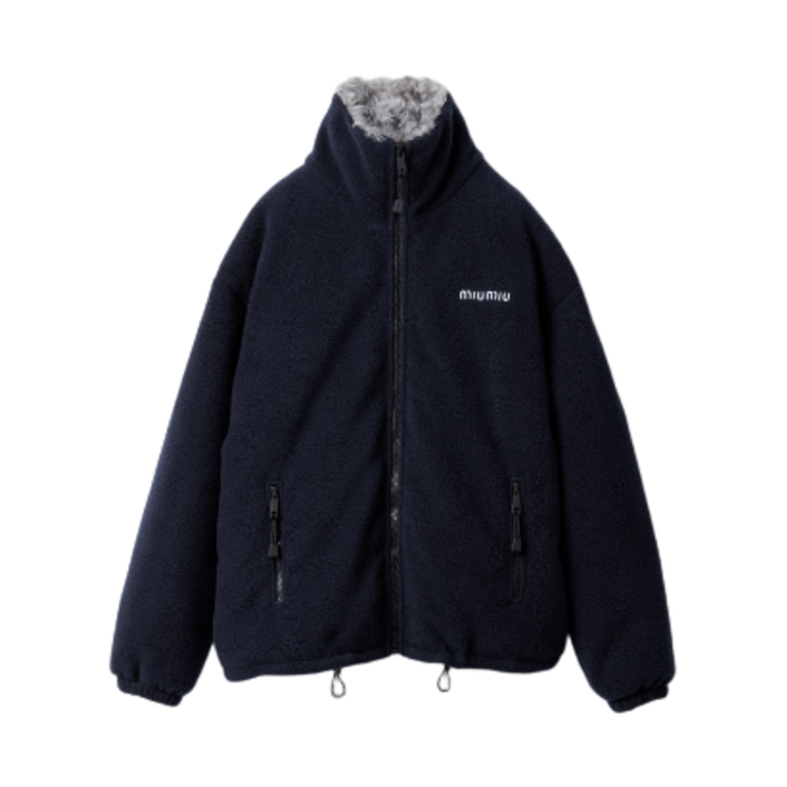 ML1123-17OQ-F0008 (W) Miu Miu Fleece Down Jacket Blue