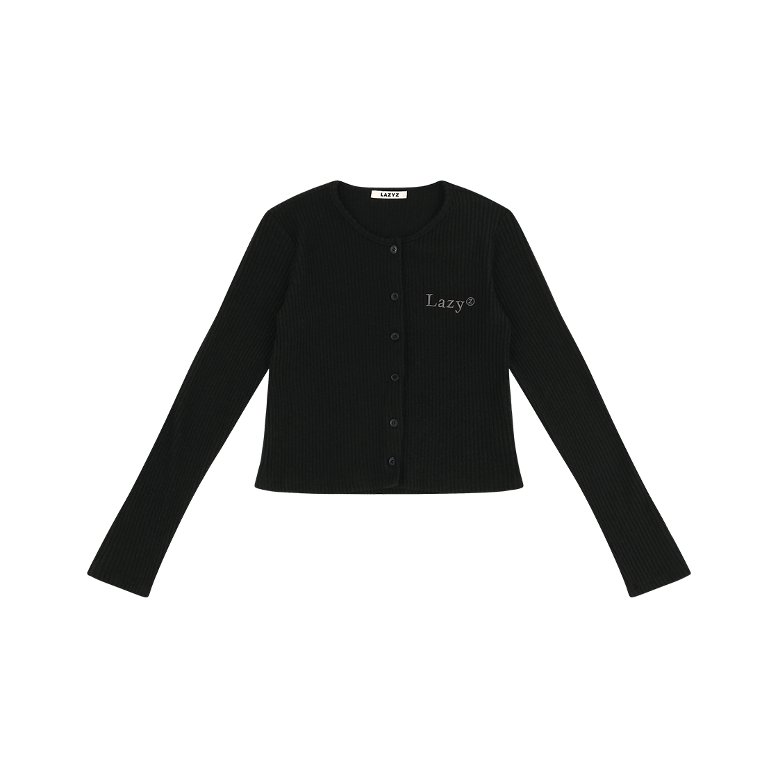 8809908759155 LAZYZ Snuggy Rib Cardigan - Black