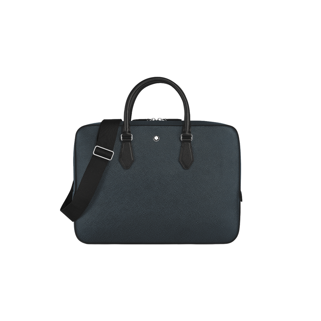 220333 Montblanc Sartorial Thin Document Case Tweed Blue