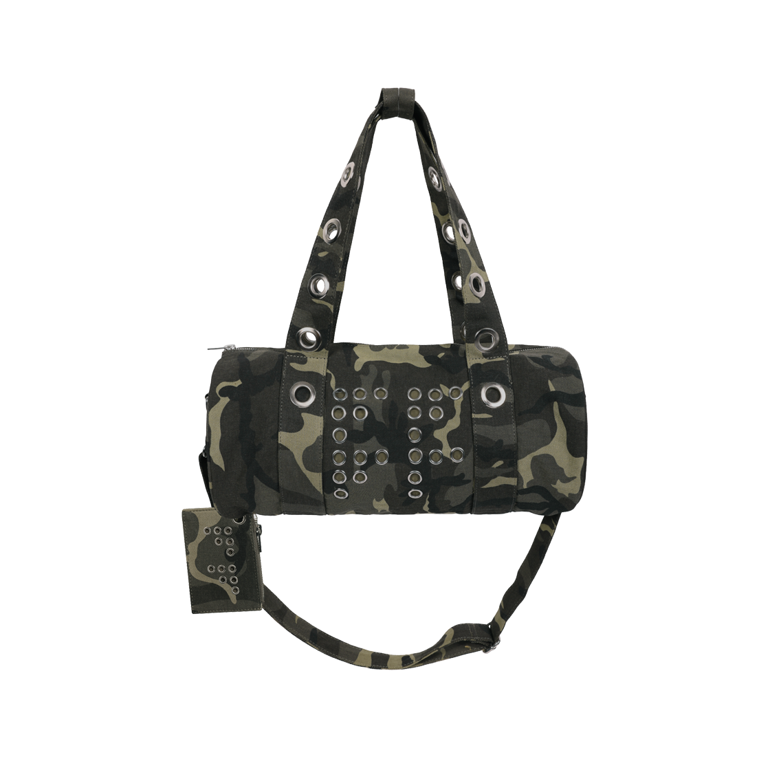 F25ZE030CA Fancy Club FFFF Eyelet Duffle Bag Camo