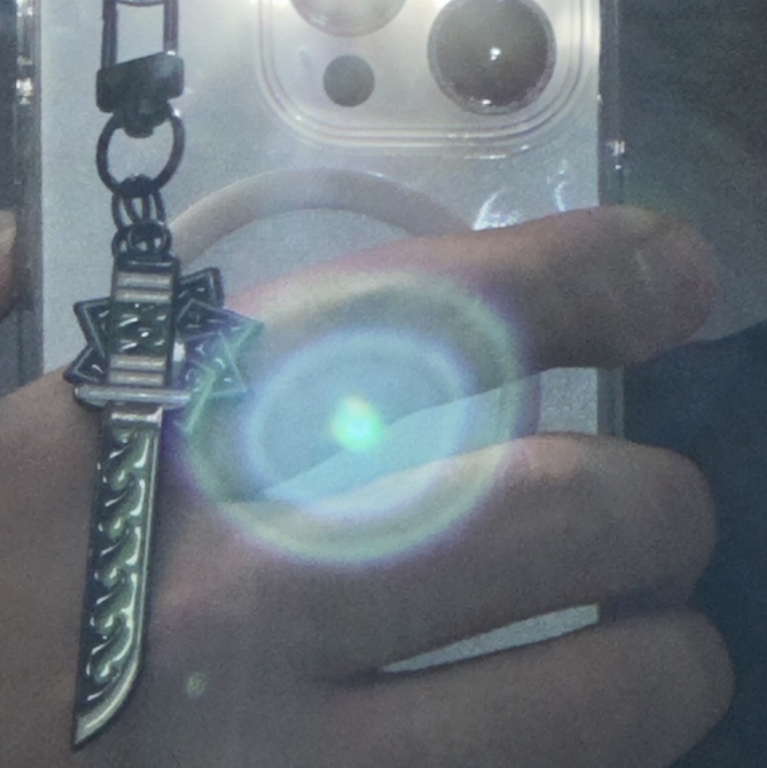 Demon Slayer Kimetsu No Yaiba Nichirin Sword Keyring Sanemi Shinazugawa 착용 스타일 - 1