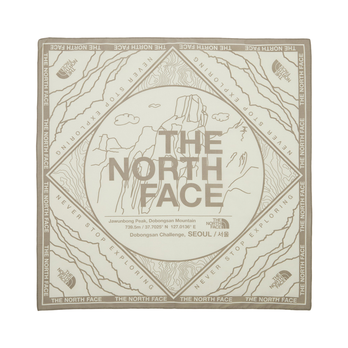 NA5BR65A The North Face Dobongsan Bandana Cream - 25FW