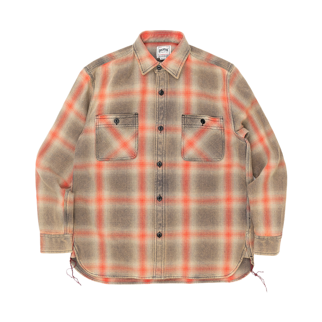 휴스턴 재팬 빈티지 옴브레 체크 비옐라 셔츠 그레이 41252VW(Houston Japan Vintage Ombre Check Viyella Shirt Grey 41252VW) - 1