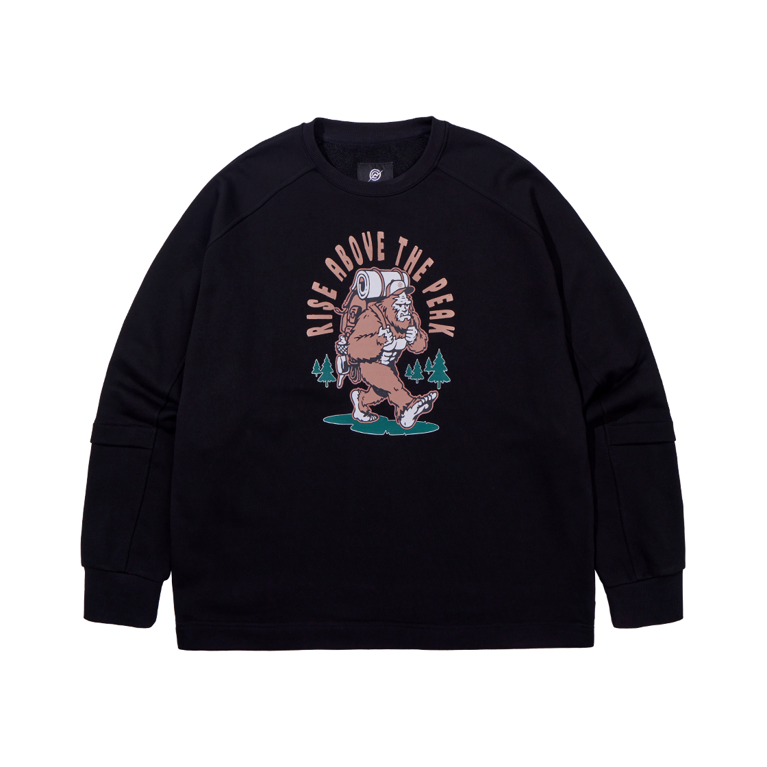 KB3SW1305MBK KALA PATTHAR YETI Graphic Sweatshirt Black