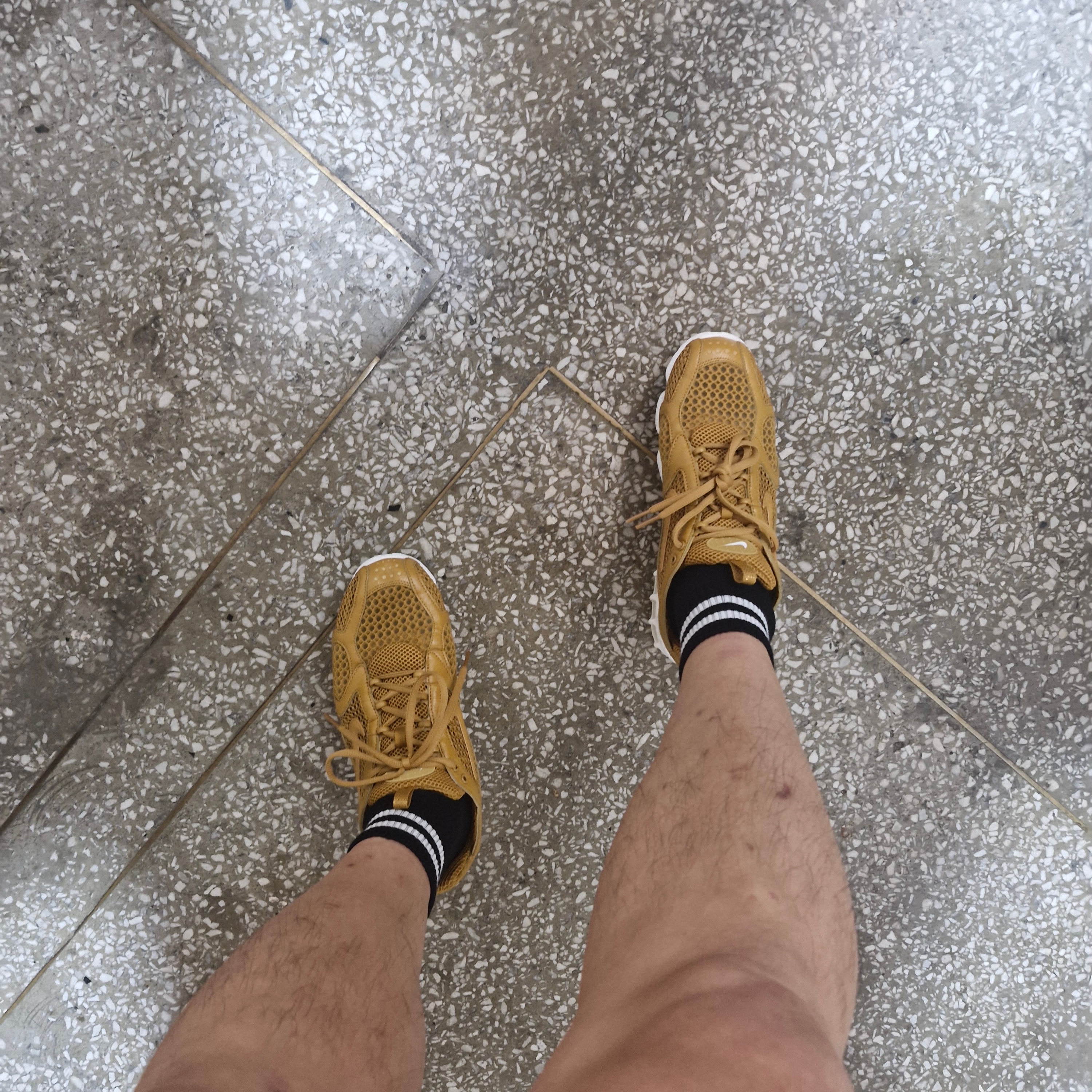 Nike Air Zoom Spiridon Cage 2 Wheat Sail 착용 스타일